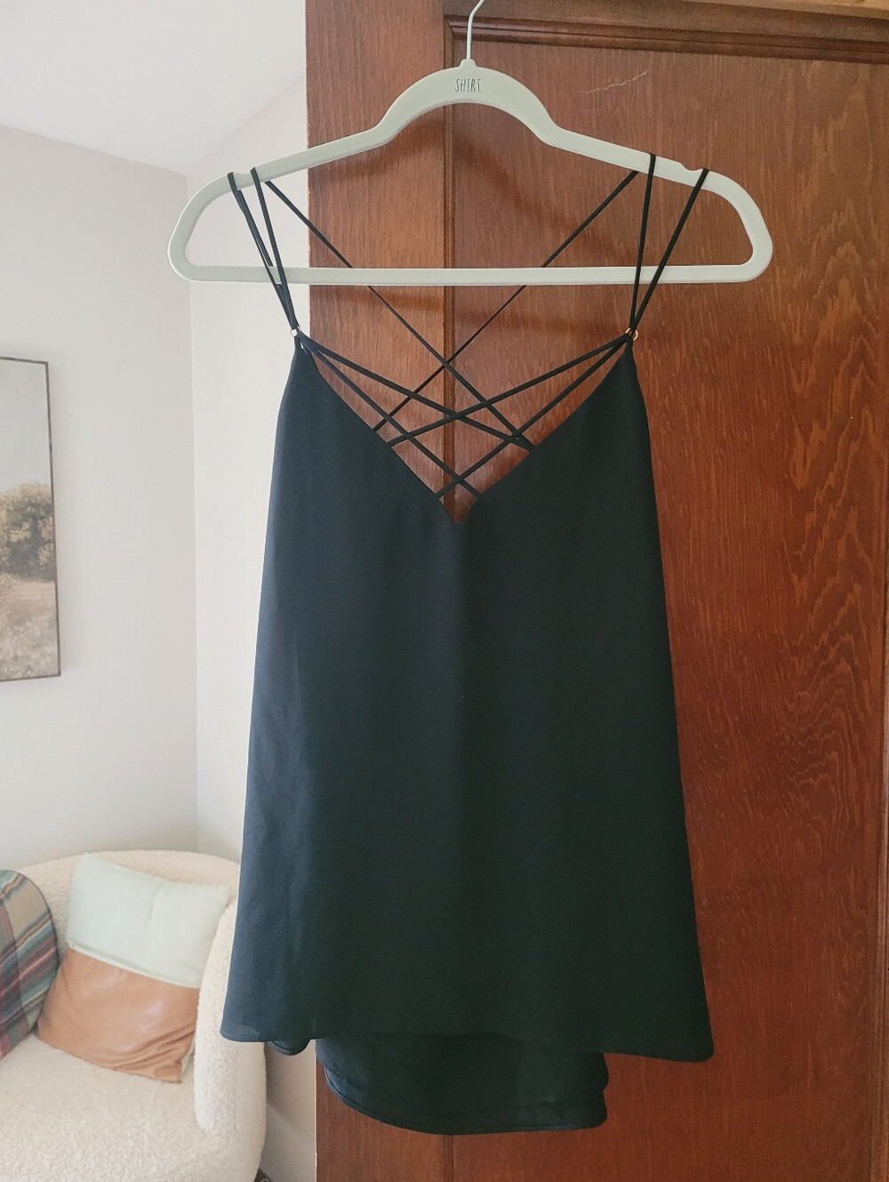 Black Strappy Tank Top